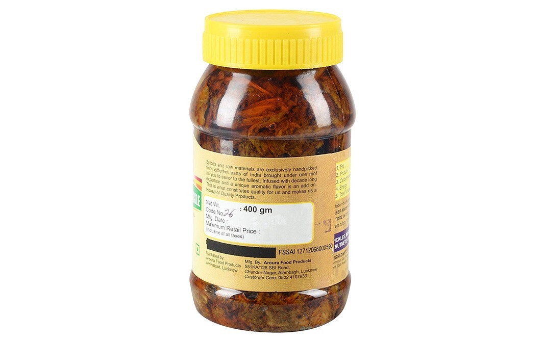 Aroura Kathal Pickle (In Mustard Oil)   Jar  400 grams
